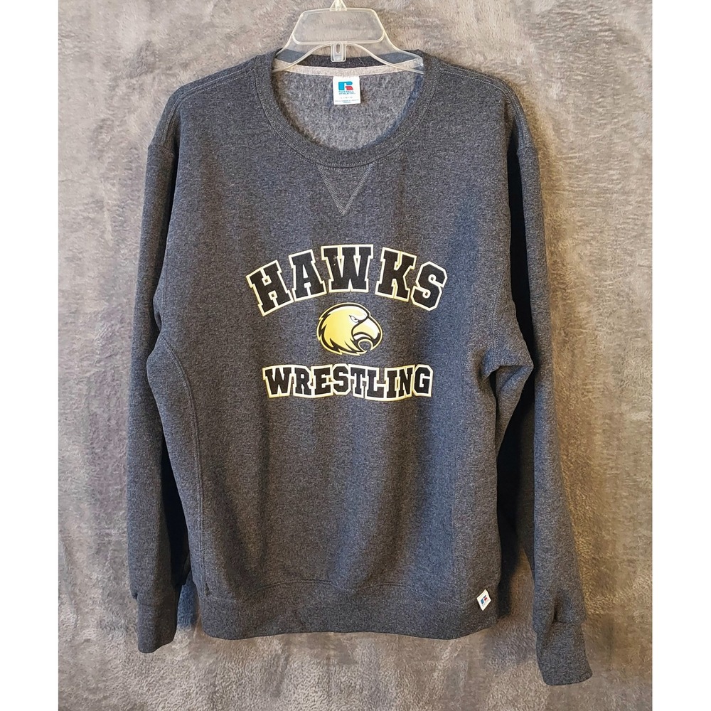 Vintage Iowa Hawkeyes Russell Sweatshirt‎ Men's Large Gray Crew Neck EUC